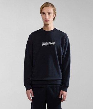 Felpe Uomo Napapijri Box Sweatshirt Nere | RN0965418
