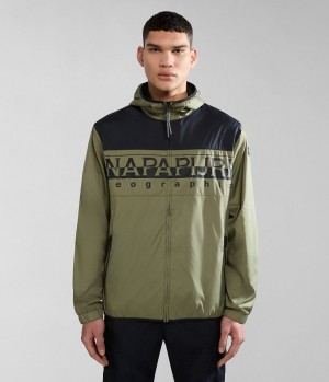 Lightweight Jackets Uomo Napapijri Raymi Short Jacket Verdi | HF8217359