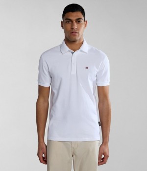 Magliette Polo Uomo Napapijri Eolanos Short Sleeve Polo Shirt Bianche | FC1725406